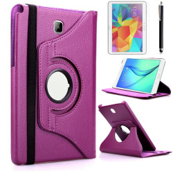 Galaxy Tab A T550 9.7 Zore Rotatable Stand Case Purple