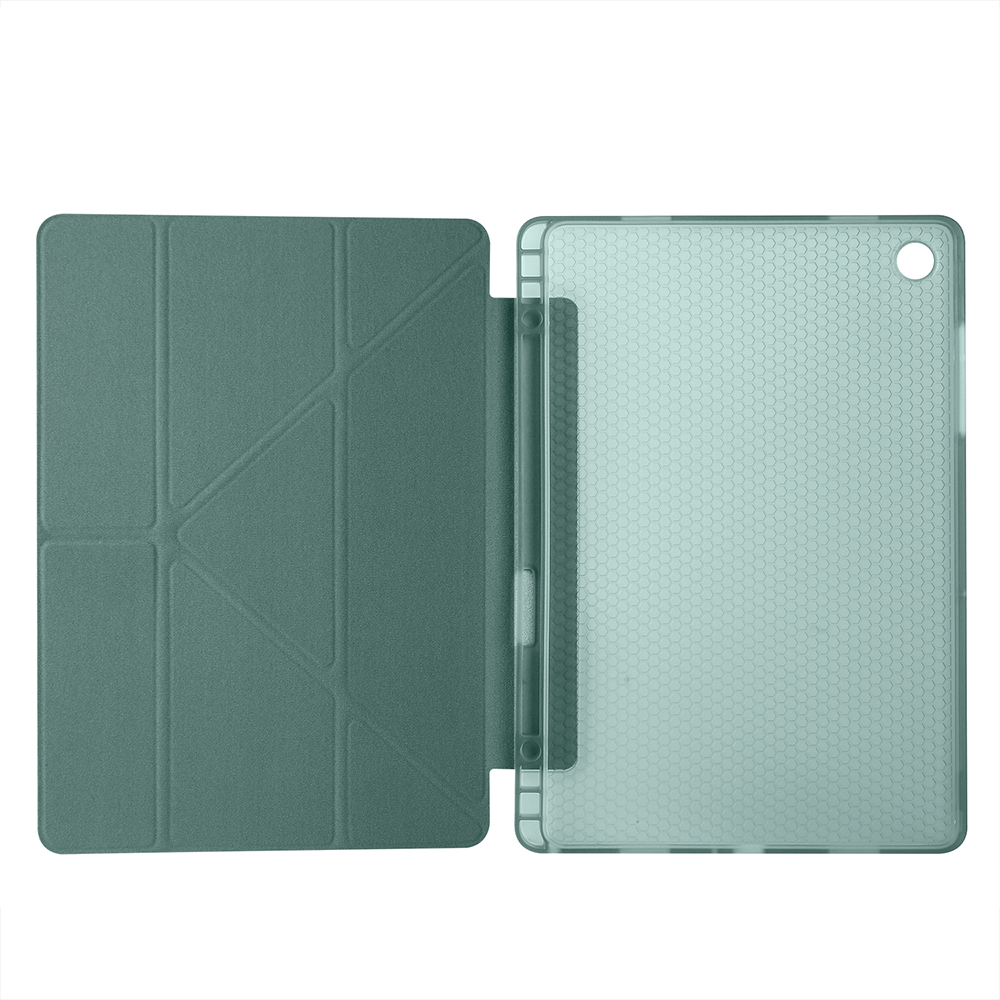 Galaxy Tab A11 Plus Case Zore Tri Folding Stand Case with Pen Compartment - 33