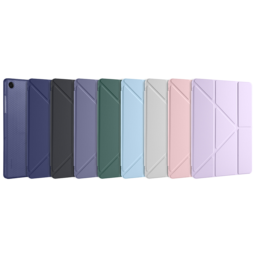 Galaxy Tab A11 Plus Kılıf Zore Tri Folding Kalem Bölmeli Standlı Kılıf - 55