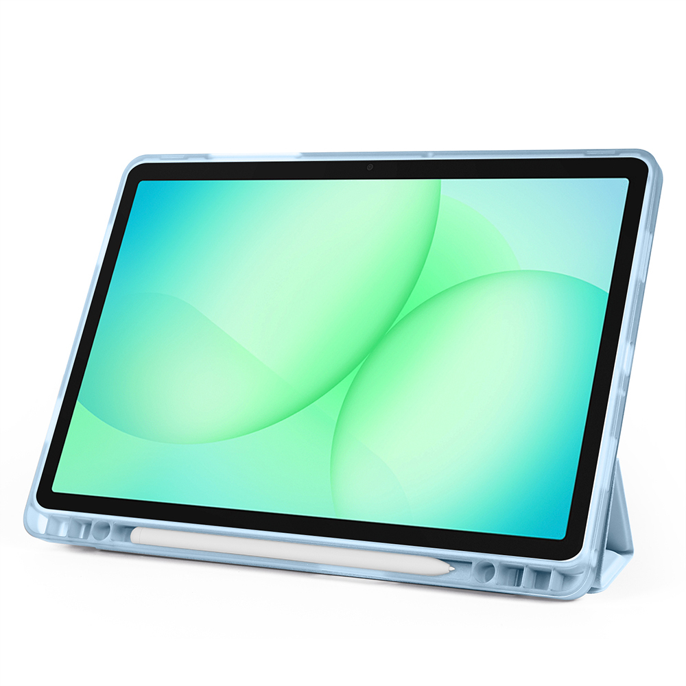 Galaxy Tab A11 Plus Kılıf Zore Tri Folding Kalem Bölmeli Standlı Kılıf - 30