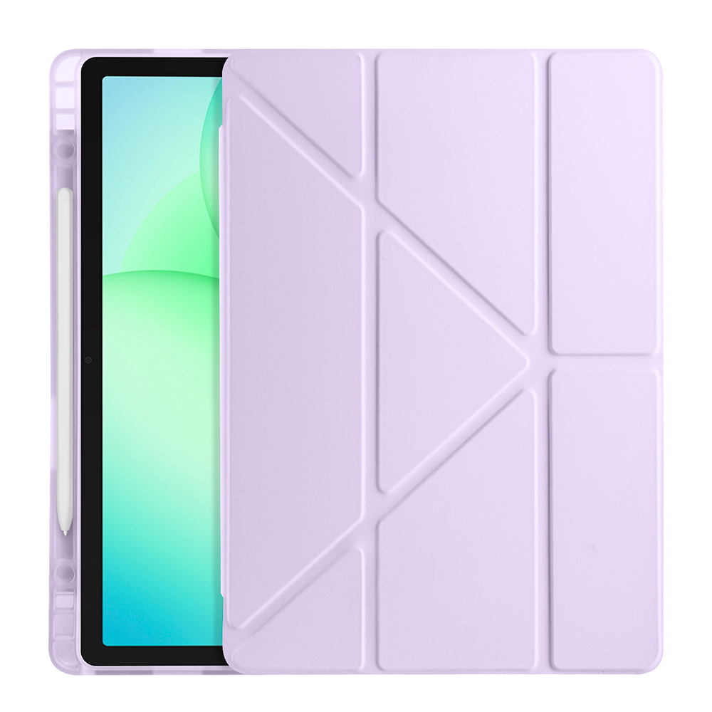 Galaxy Tab A11 Plus Kılıf Zore Tri Folding Kalem Bölmeli Standlı Kılıf - 18