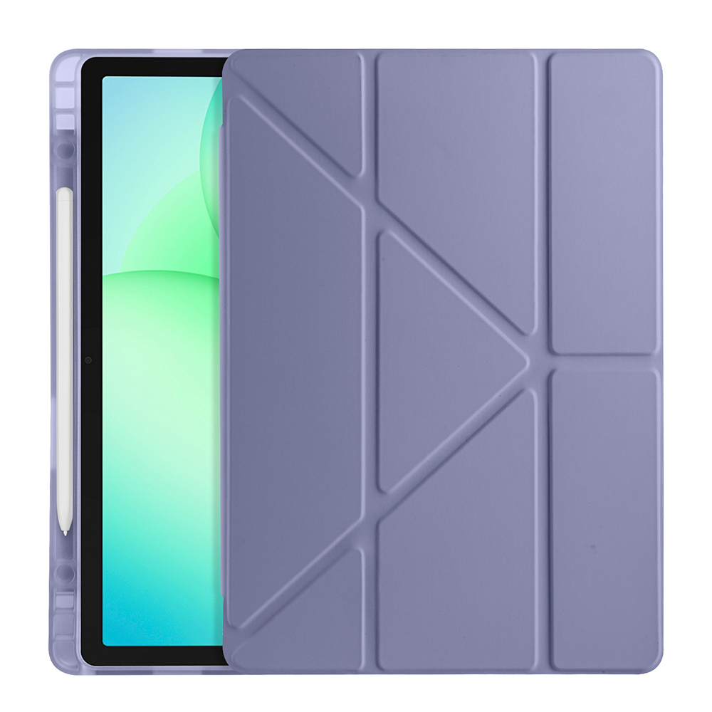 Galaxy Tab A11 Plus Kılıf Zore Tri Folding Kalem Bölmeli Standlı Kılıf - 16