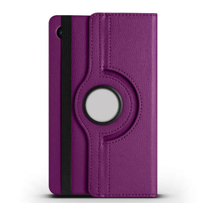 Galaxy Tab A11 Plus Zore Dönebilen Standlı Kılıf Mor