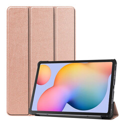 Galaxy Tab A7 10.4 T500 (2020) Zore Smart Cover Stand 1-1 Case Rose Gold