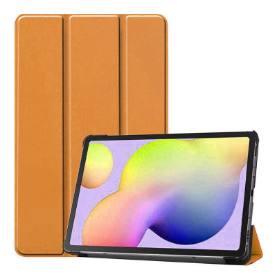 Galaxy Tab A7 10.4 T500 (2020) Zore Smart Cover Stand 1-1 Case Orange