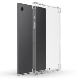 Galaxy Tab A8 10.5 SM-X200 (2021) Kılıf Zore Tablet Nitro Anti Shock Silikon Kapak Renksiz