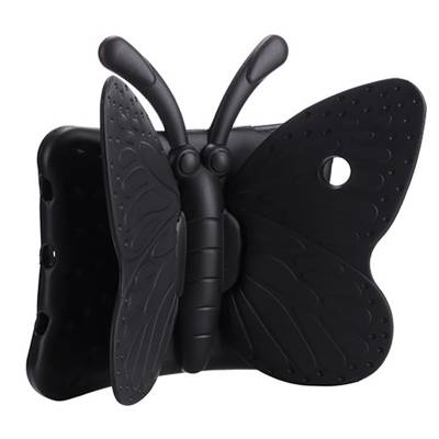 Galaxy Tab A8 10.5 SM-X200 (2021) Zore Butterfly Standlı Tablet Kılıf Siyah