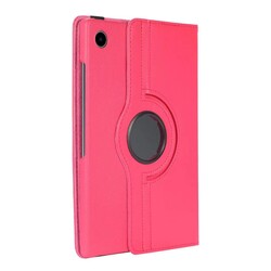 Galaxy Tab A8 10.5 SM-X200 (2021) Zore Rotatable Stand Case Dark Pink