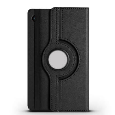 Galaxy Tab A9 Plus Zore Dönebilen Standlı Kılıf Black
