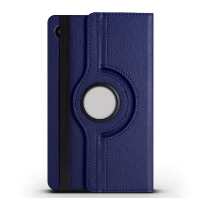 Galaxy Tab A9 Plus Zore Dönebilen Standlı Kılıf Navy blue