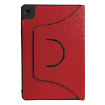 Galaxy Tab A9 Plus Zore Fest Rotatable Stand Case Red