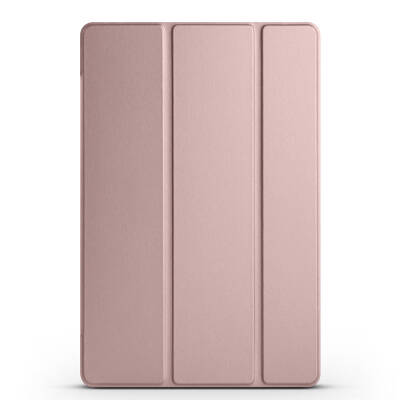 Galaxy Tab A9 Plus Zore Smart Cover Standlı 1-1 Kılıf Rose Gold