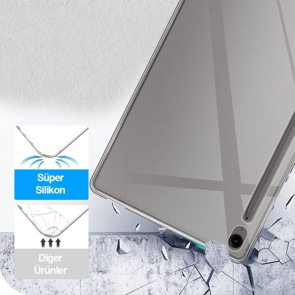 Galaxy Tab S10 FE Kılıf Zore Tablet Süper Silikon Kapak - 8