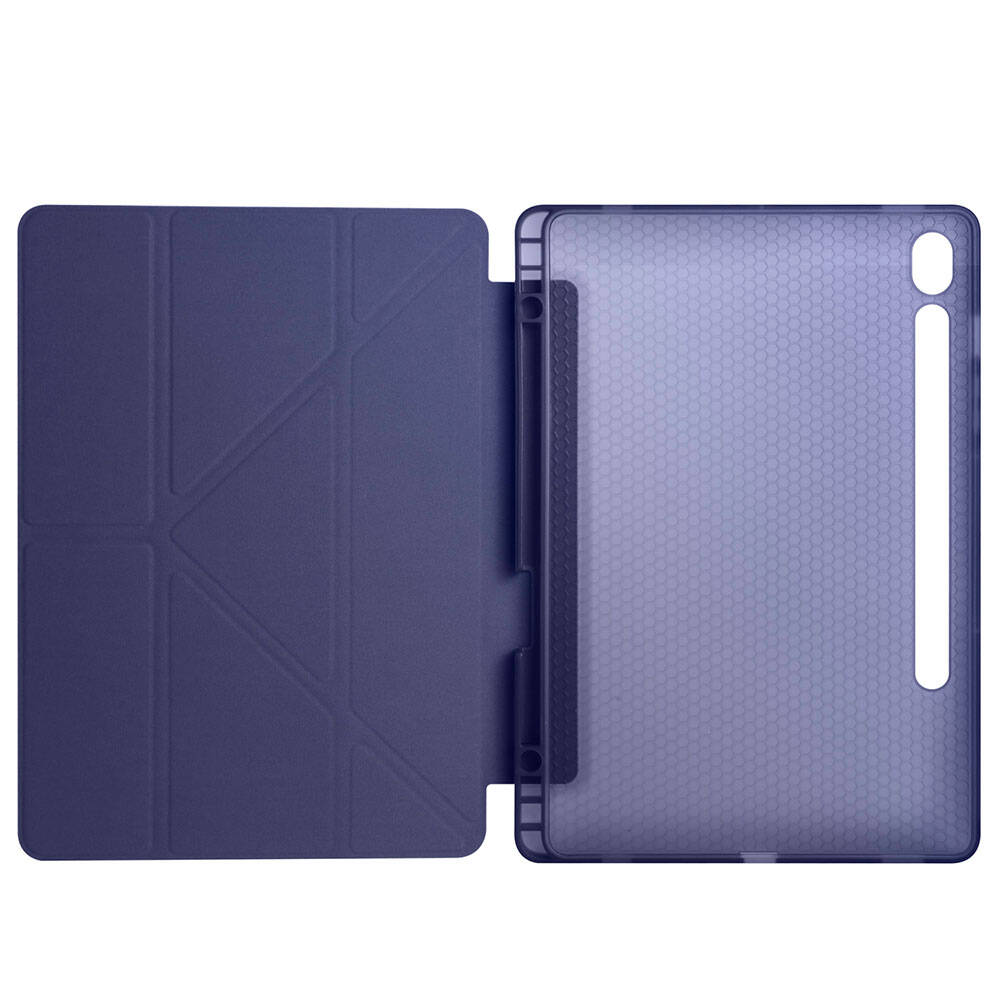 Galaxy Tab S10 FE Kılıf Zore Tri Folding Kalem Bölmeli Standlı Kılıf - 34