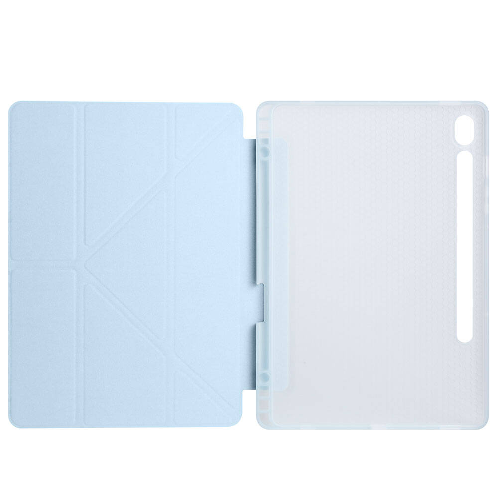 Galaxy Tab S10 FE Kılıf Zore Tri Folding Kalem Bölmeli Standlı Kılıf - 44