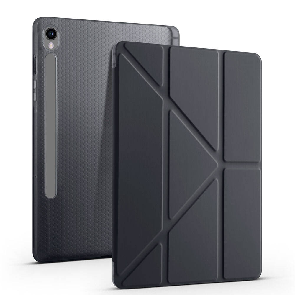 Galaxy Tab S10 FE Kılıf Zore Tri Folding Kalem Bölmeli Standlı Kılıf - 39