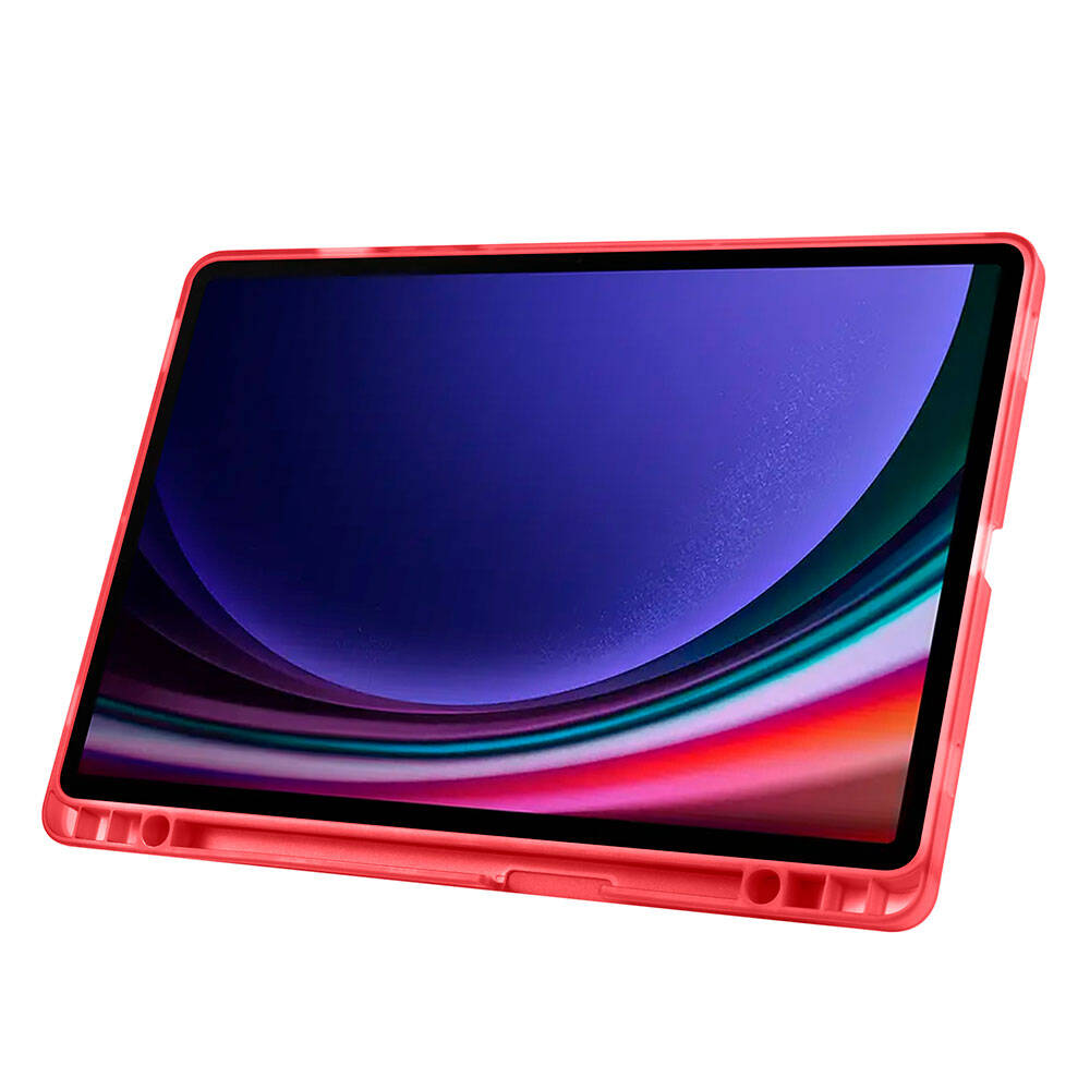 Galaxy Tab S10 FE Kılıf Zore Tri Folding Kalem Bölmeli Standlı Kılıf - 57