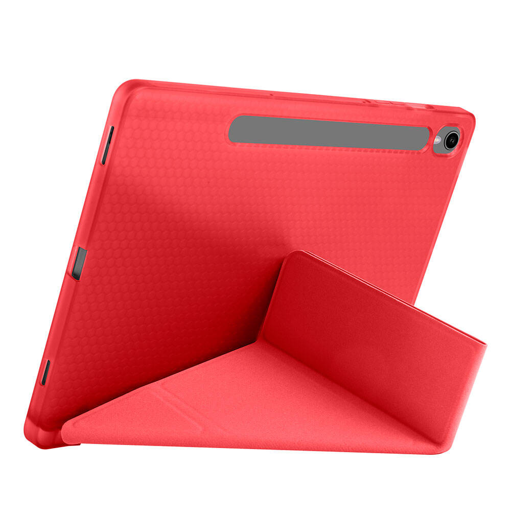 Galaxy Tab S10 FE Kılıf Zore Tri Folding Kalem Bölmeli Standlı Kılıf - 59