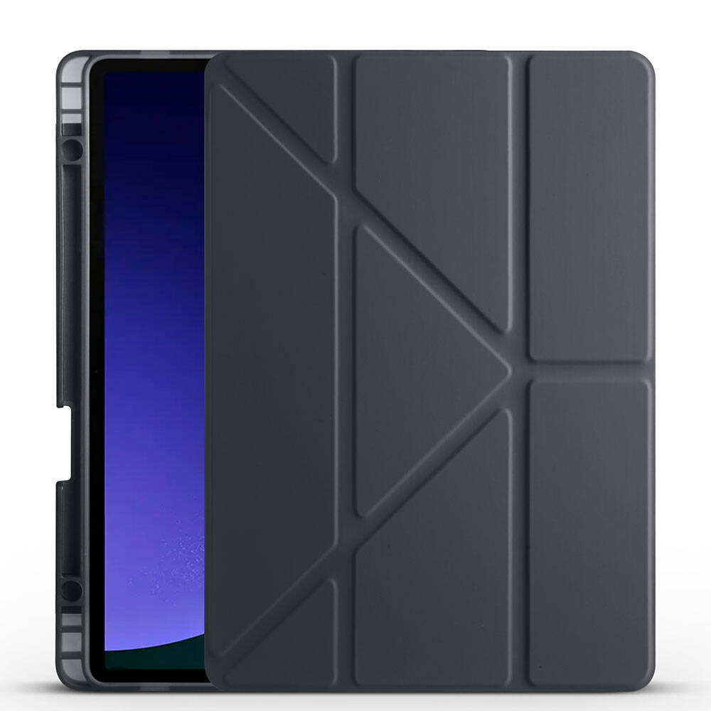 Galaxy Tab S10 FE Kılıf Zore Tri Folding Kalem Bölmeli Standlı Kılıf - 18