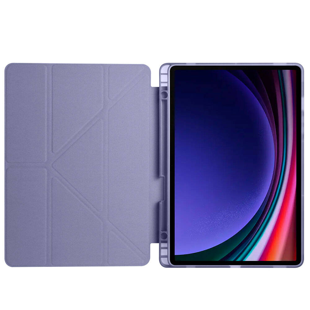 Galaxy Tab S10 FE Kılıf Zore Tri Folding Kalem Bölmeli Standlı Kılıf - 43