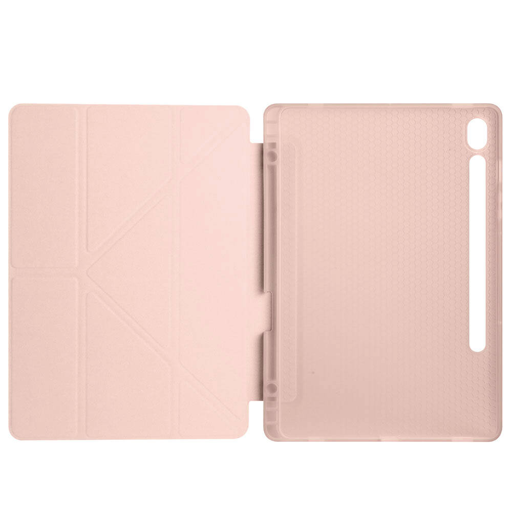 Galaxy Tab S10 FE Kılıf Zore Tri Folding Kalem Bölmeli Standlı Kılıf - 38
