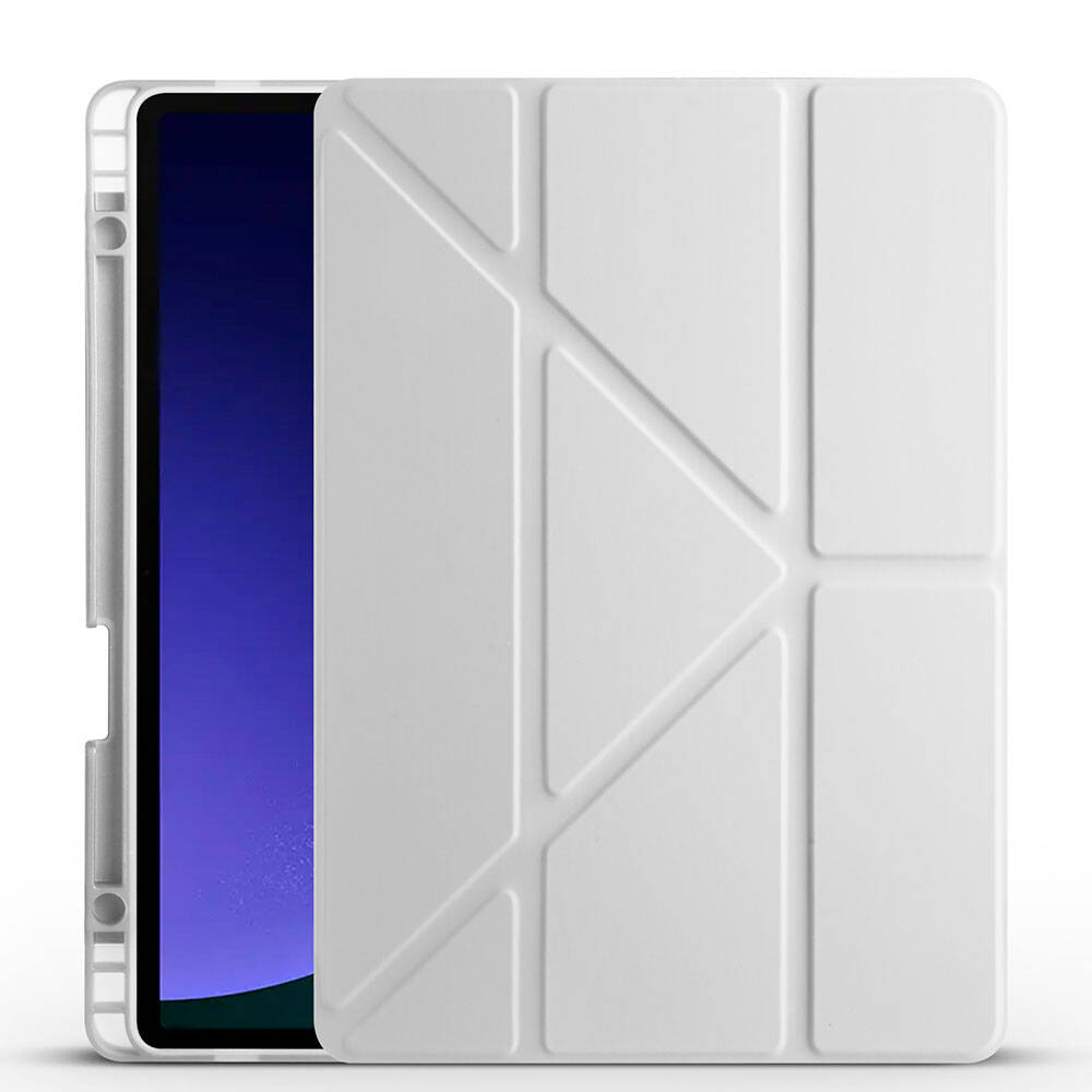 Galaxy Tab S10 FE Kılıf Zore Tri Folding Kalem Bölmeli Standlı Kılıf - 17