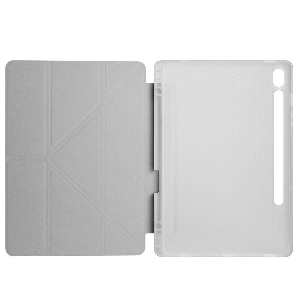 Galaxy Tab S10 FE Kılıf Zore Tri Folding Kalem Bölmeli Standlı Kılıf - 15