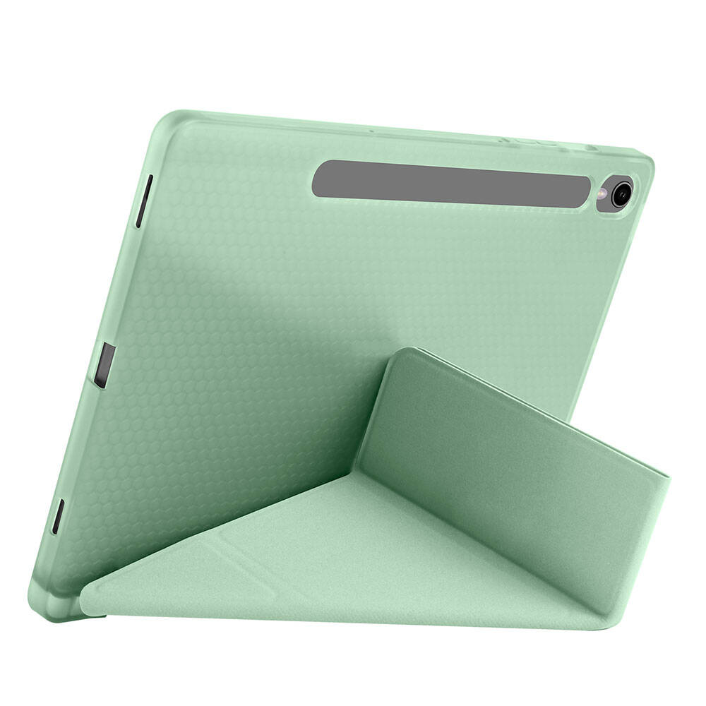 Galaxy Tab S10 FE Kılıf Zore Tri Folding Kalem Bölmeli Standlı Kılıf - 12
