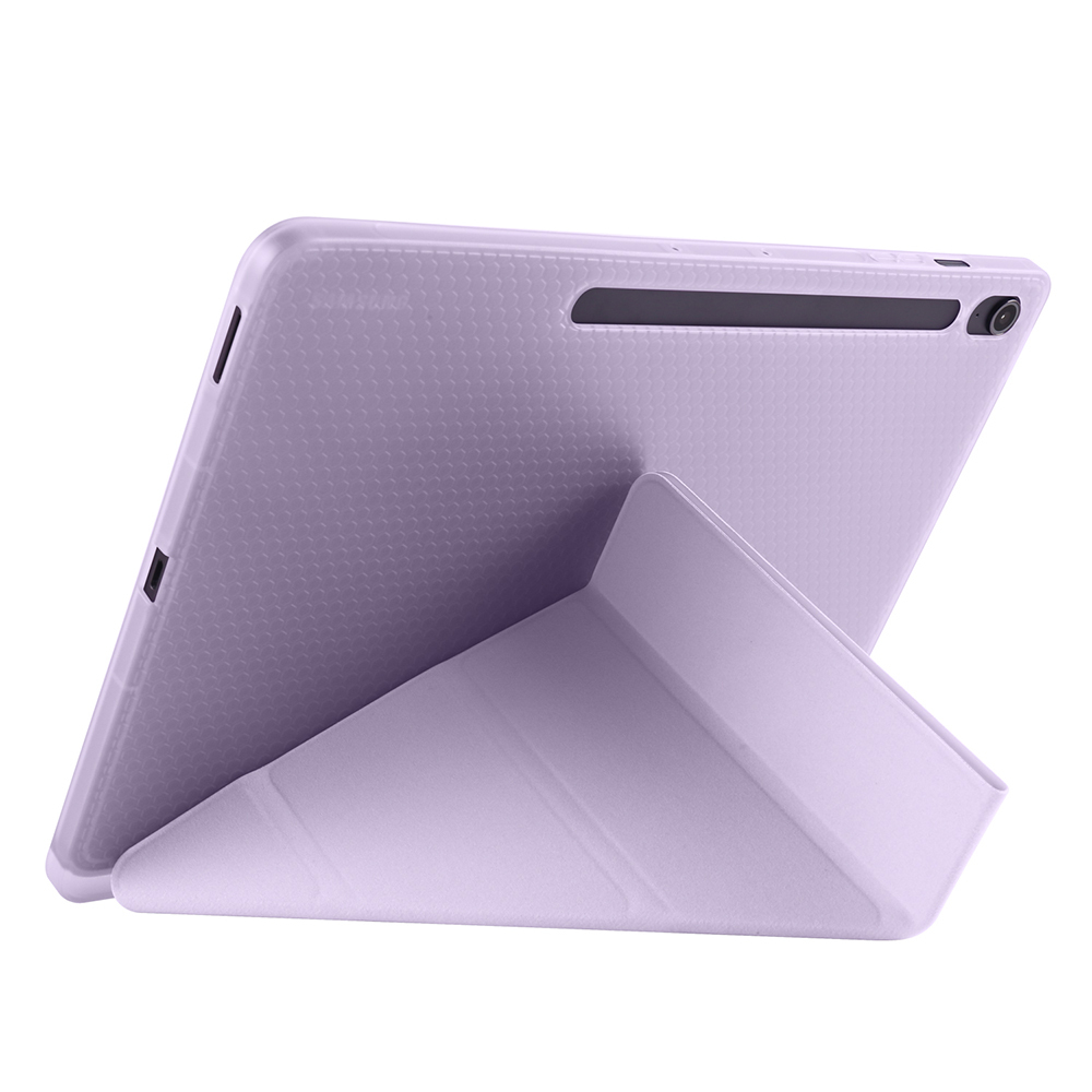 Galaxy Tab S10 FE Plus Case Zore Tri Folding Stand Case with Pen Compartment - 27