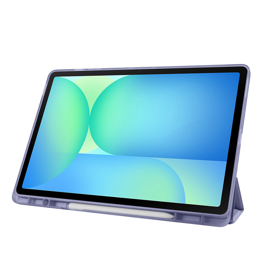 Galaxy Tab S10 FE Plus Case Zore Tri Folding Stand Case with Pen Compartment - 49