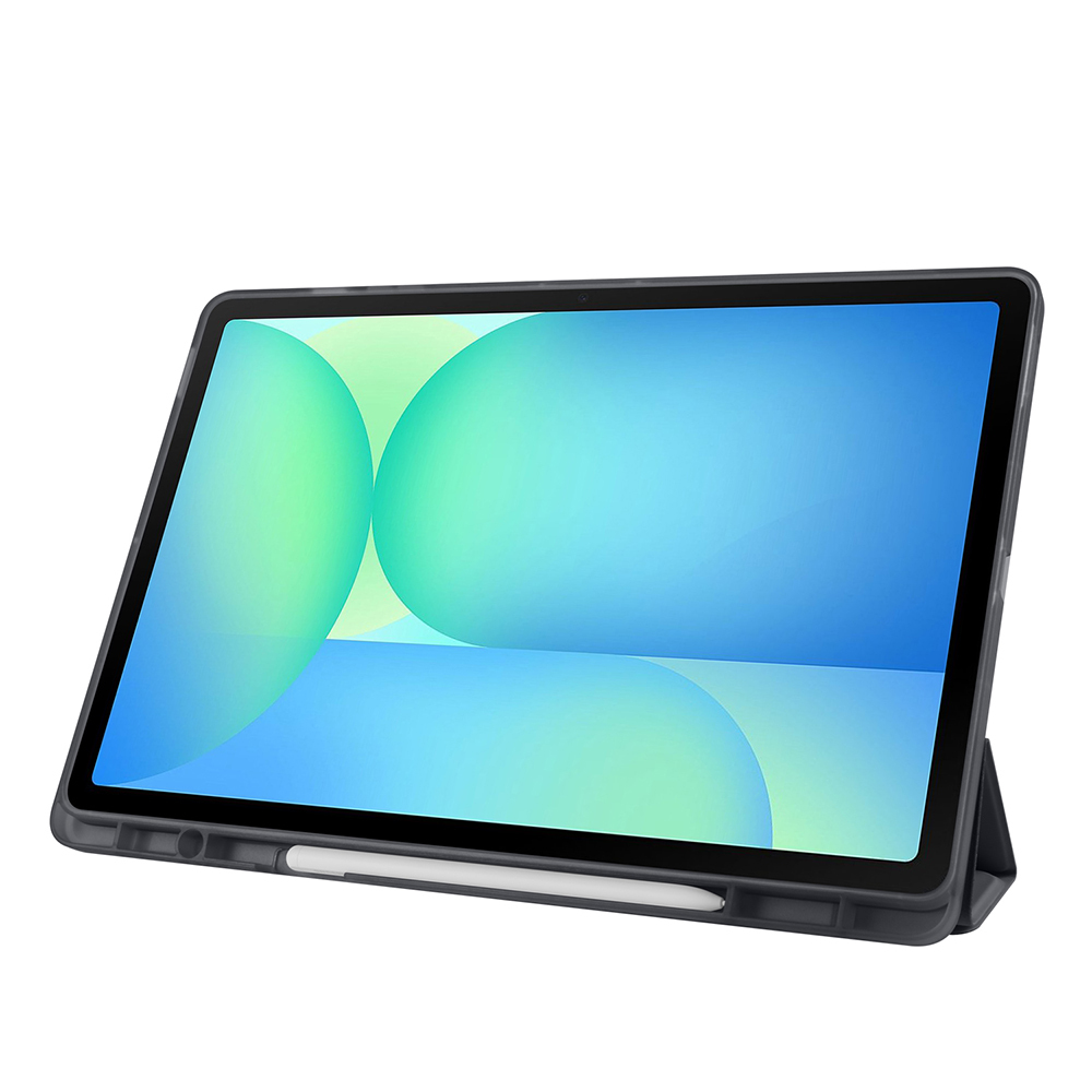 Galaxy Tab S10 FE Plus Case Zore Tri Folding Stand Case with Pen Compartment - 46