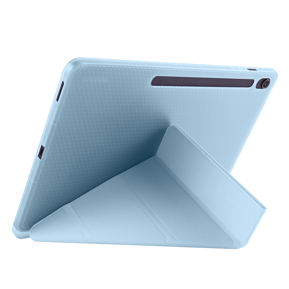 Galaxy Tab S10 FE Plus Case Zore Tri Folding Stand Case with Pen Compartment - 28