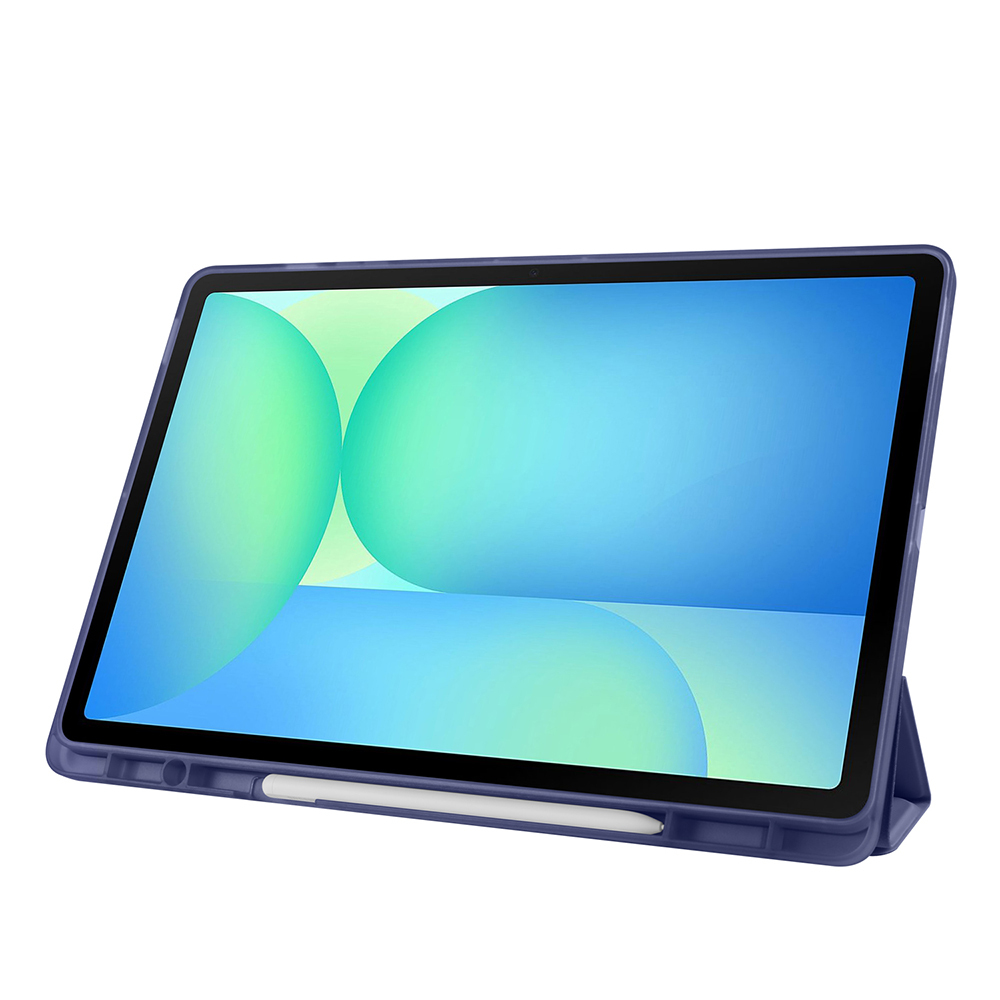 Galaxy Tab S10 FE Plus Case Zore Tri Folding Stand Case with Pen Compartment - 45