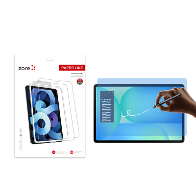 Galaxy Tab S10 FE Plus Kağıt Hisli Mat ​​​​​​​​​​​​​​​Zore Paper-Like Ekran Koruyucu Şeffaf