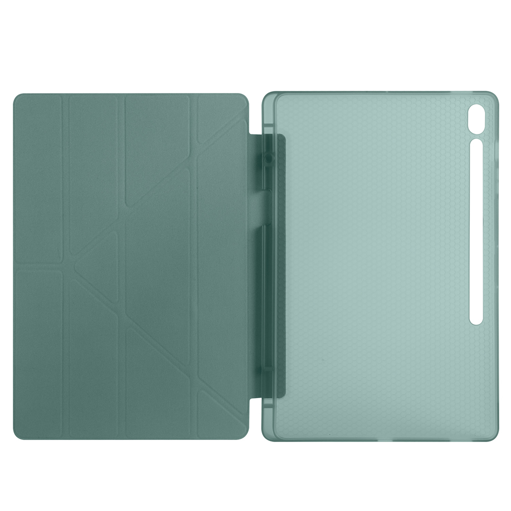 Galaxy Tab S10 FE Plus Kılıf Zore Tri Folding Kalem Bölmeli Standlı Kılıf - 18
