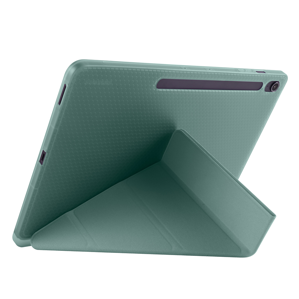 Galaxy Tab S10 FE Plus Kılıf Zore Tri Folding Kalem Bölmeli Standlı Kılıf - 33