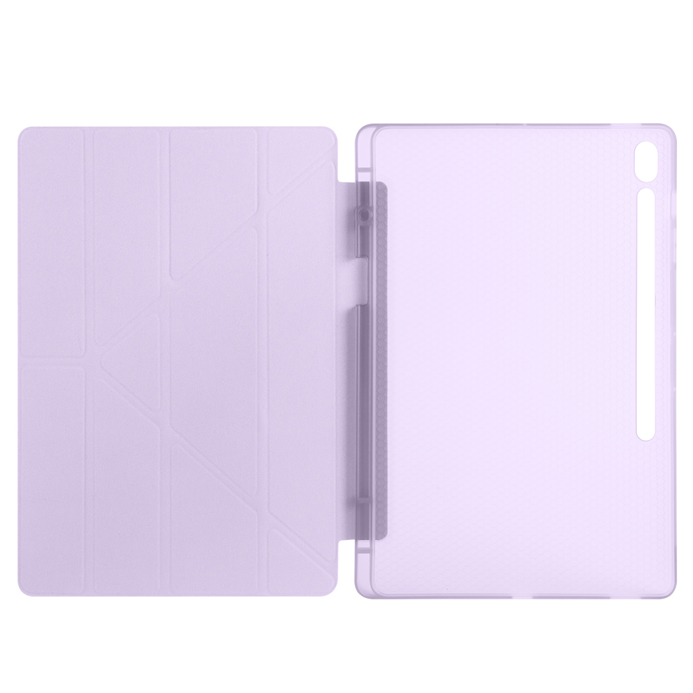Galaxy Tab S10 FE Plus Kılıf Zore Tri Folding Kalem Bölmeli Standlı Kılıf - 19