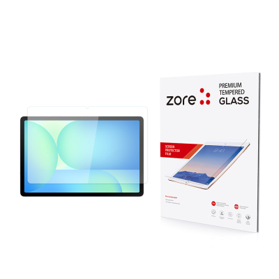 Galaxy Tab S10 FE Plus Zore Tablet Temperli Cam Ekran Koruyucu Şeffaf