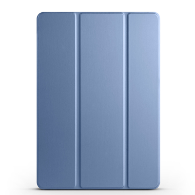 Galaxy Tab S10 FE Zore Smart Cover Kalem Bölmeli Standlı 1-1 Kılıf Petrol Mavi