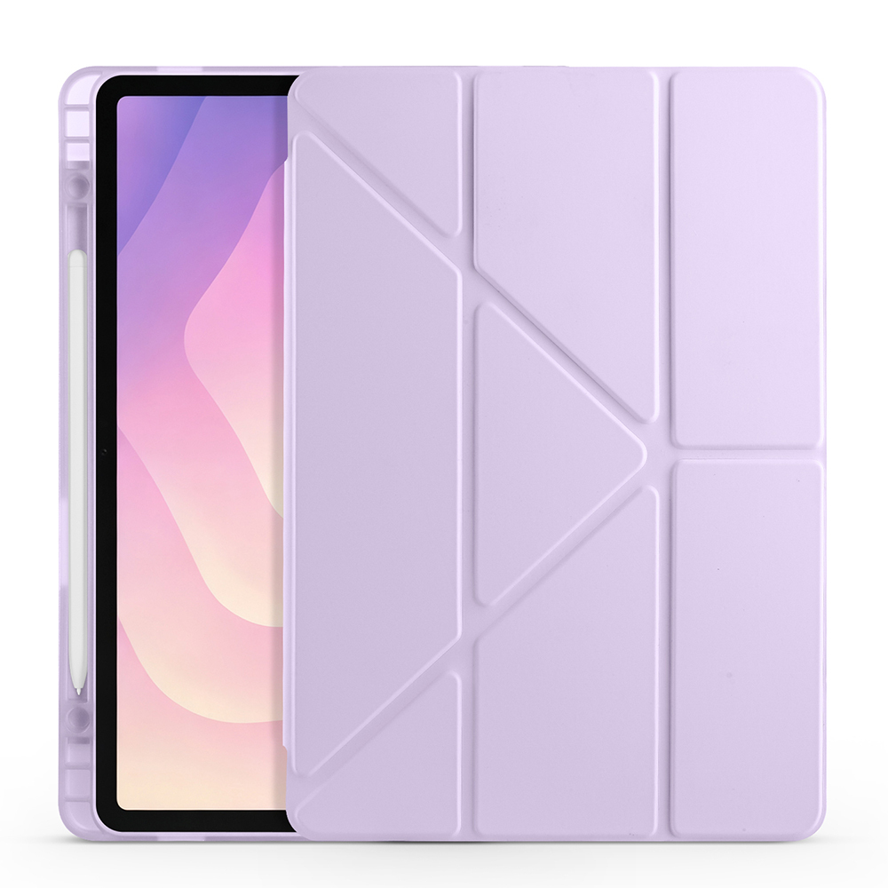 Galaxy Tab S11 Case Zore Tri Folding Stand Case with Pen Compartment - 27