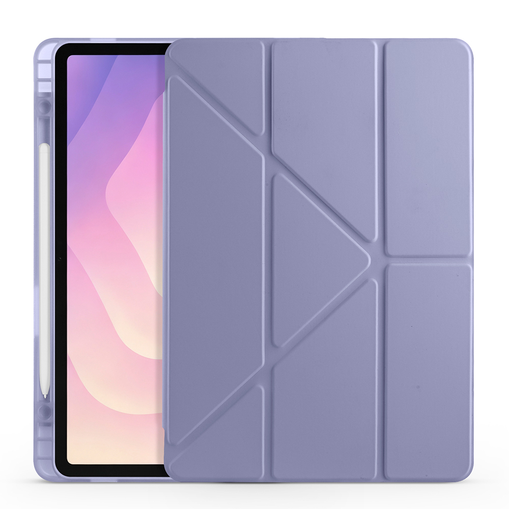 Galaxy Tab S11 Case Zore Tri Folding Stand Case with Pen Compartment - 32