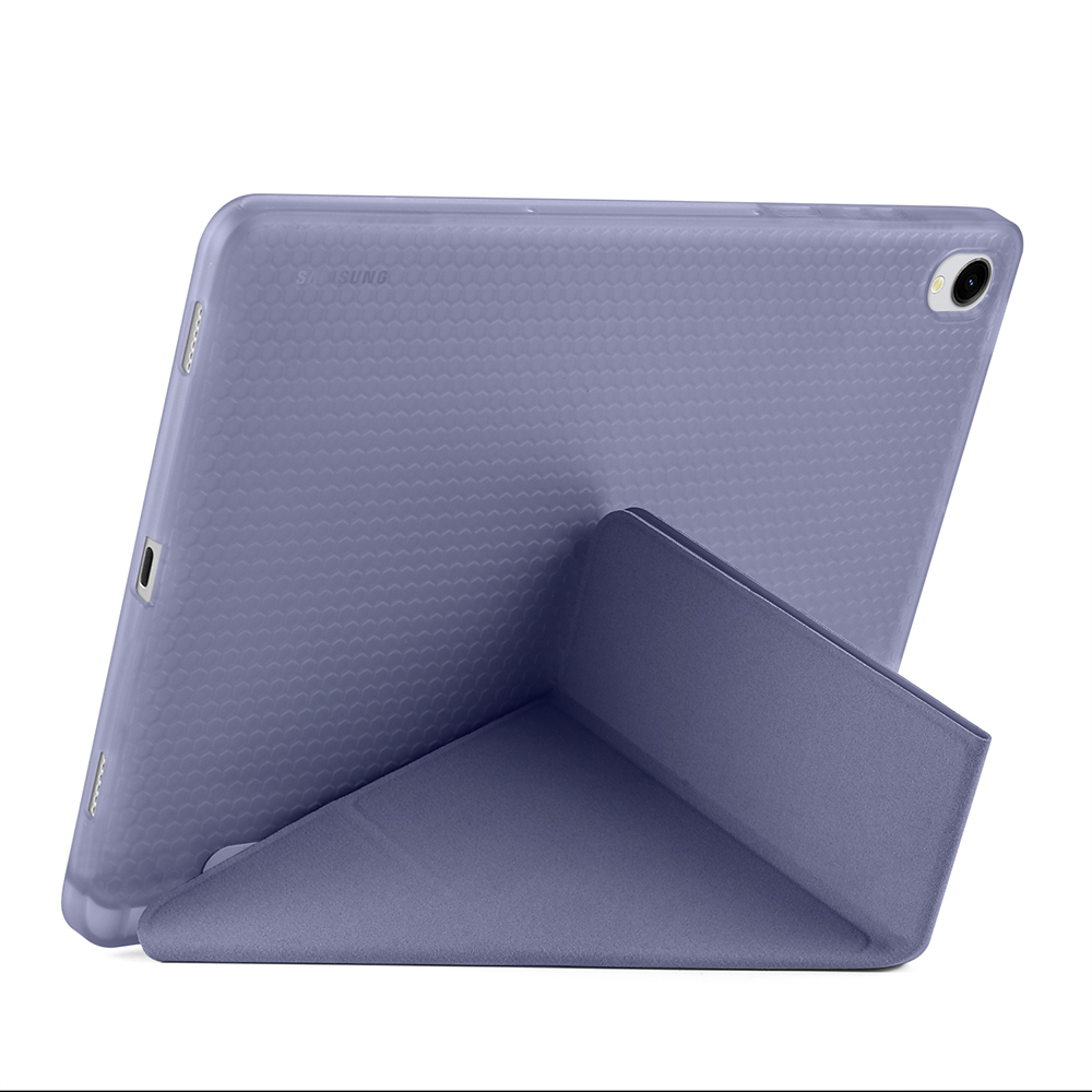 Galaxy Tab S11 Case Zore Tri Folding Stand Case with Pen Compartment - 45