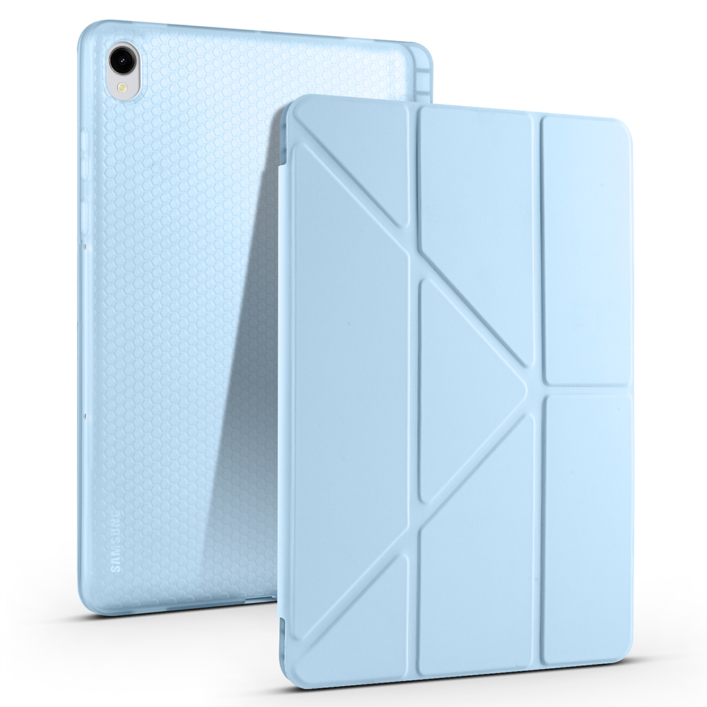 Galaxy Tab S11 Kılıf Zore Tri Folding Kalem Bölmeli Standlı Kılıf - 7