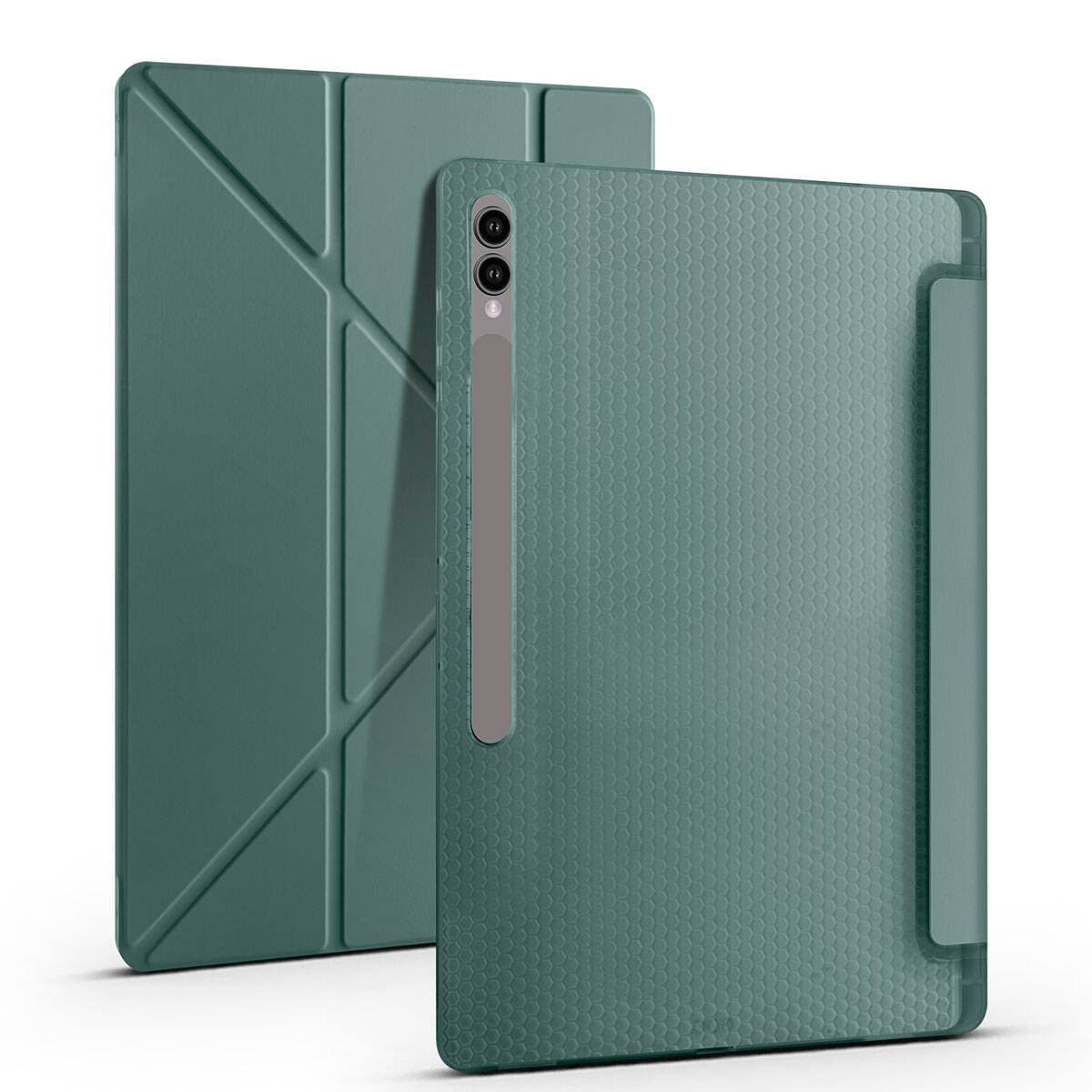 Galaxy Tab S11 Ultra SM-X930 Kılıf Zore Tri Folding Kalem Bölmeli Standlı Kılıf - 20