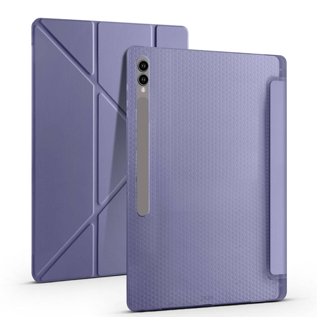 Galaxy Tab S11 Ultra SM-X930 Kılıf Zore Tri Folding Kalem Bölmeli Standlı Kılıf - 15