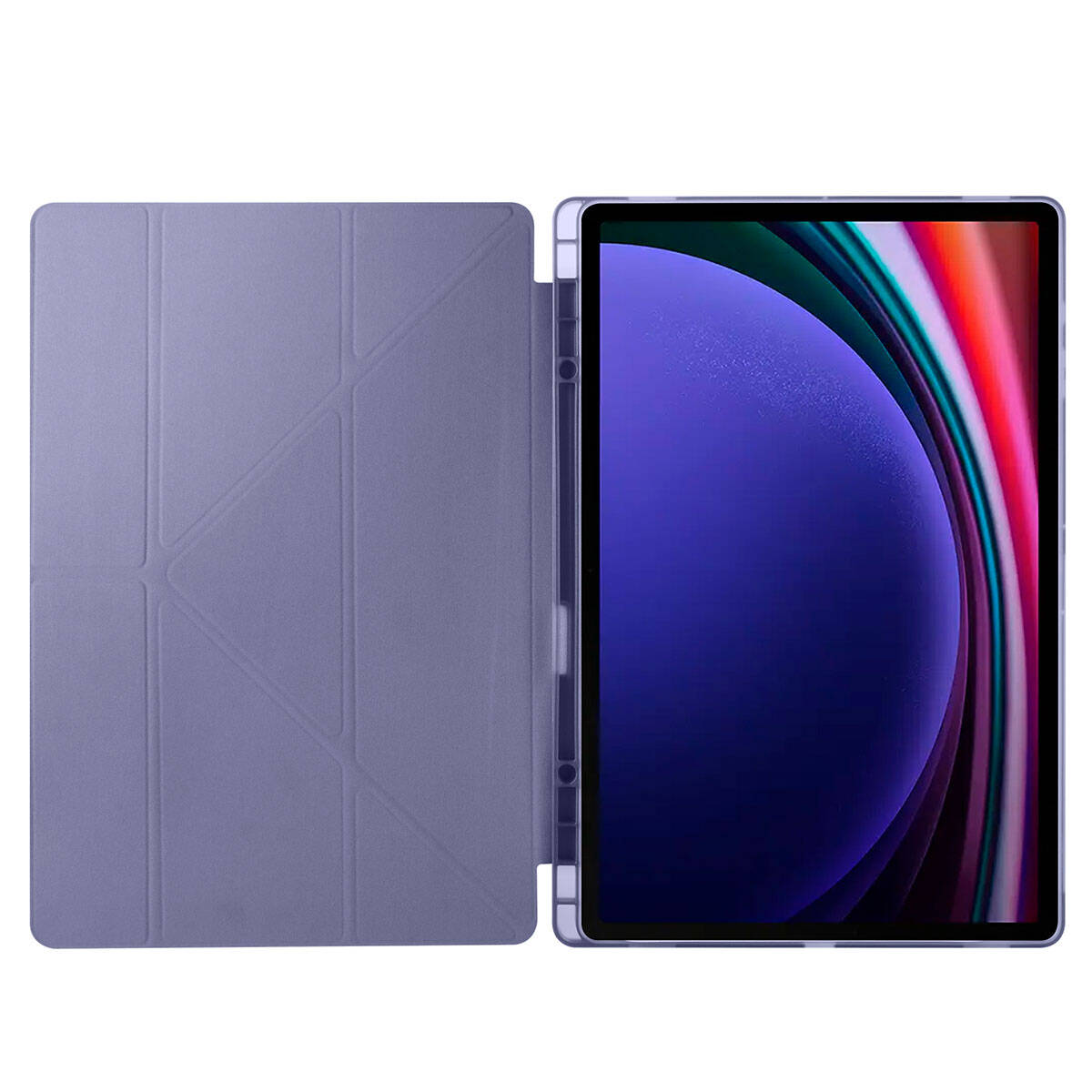 Galaxy Tab S11 Ultra SM-X930 Kılıf Zore Tri Folding Kalem Bölmeli Standlı Kılıf - 21