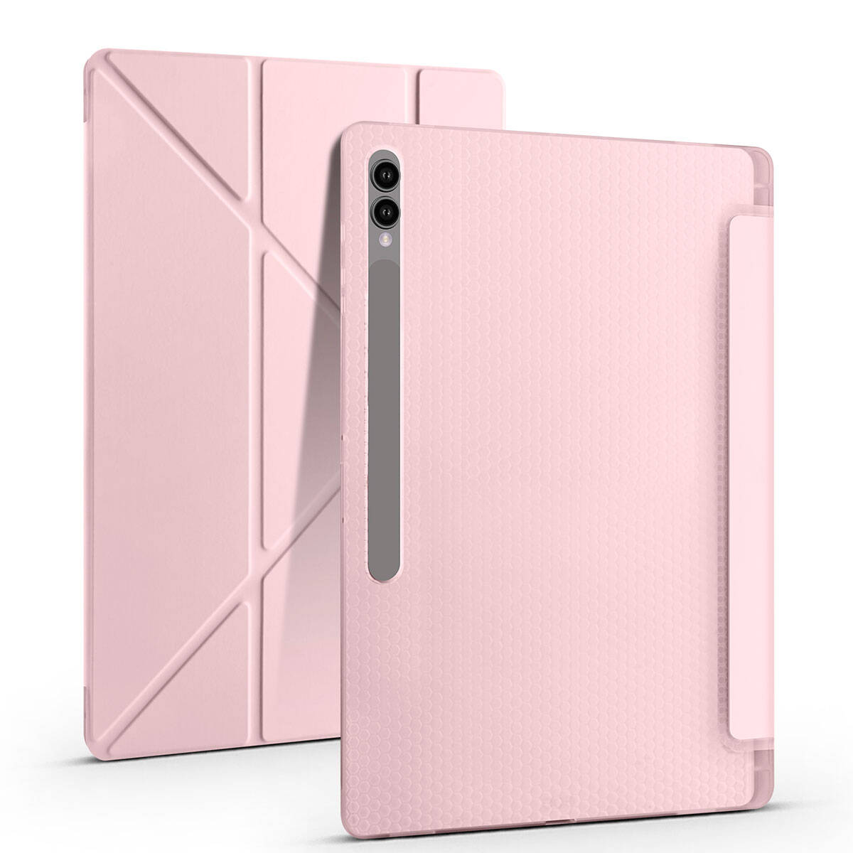 Galaxy Tab S11 Ultra SM-X930 Kılıf Zore Tri Folding Kalem Bölmeli Standlı Kılıf - 9