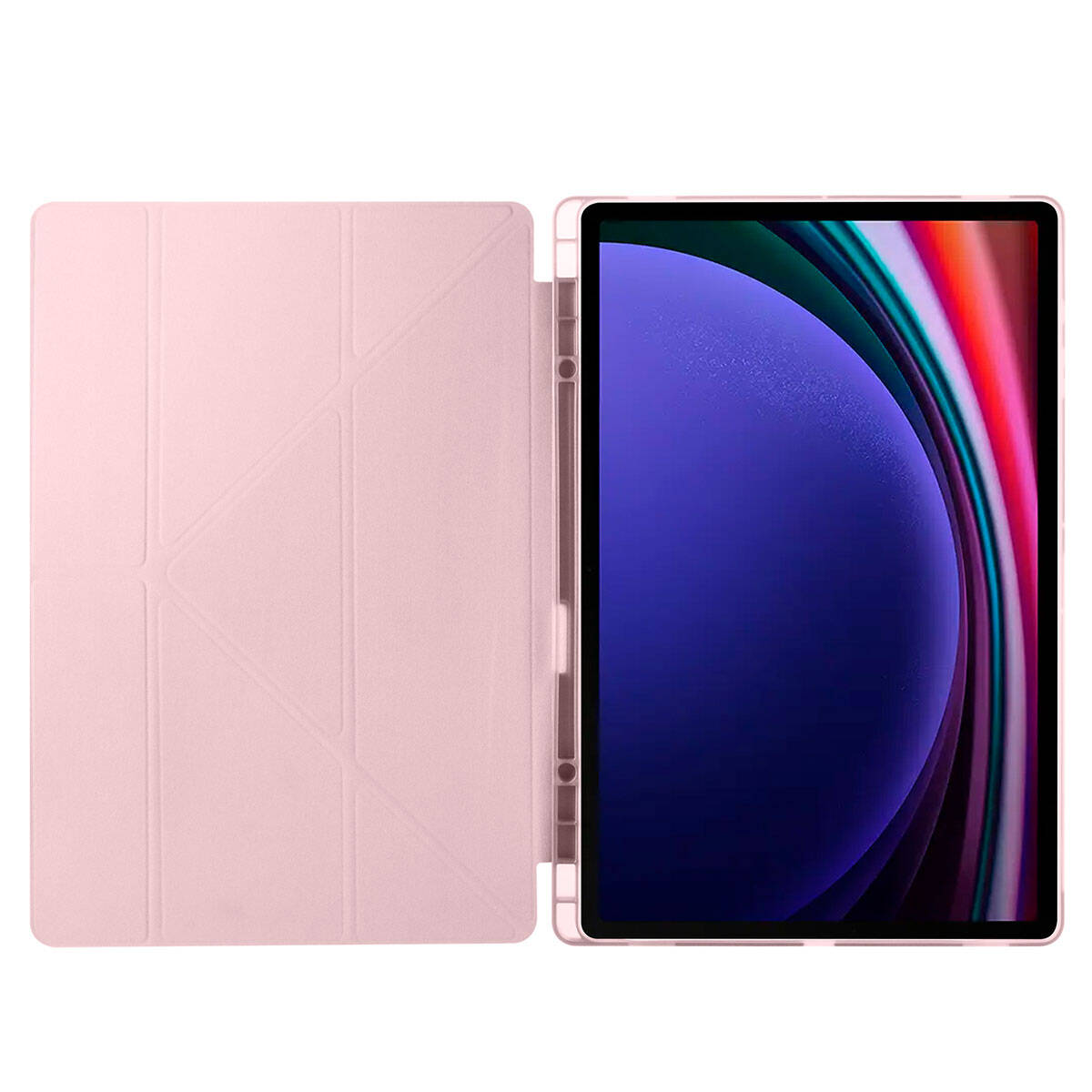 Galaxy Tab S11 Ultra SM-X930 Kılıf Zore Tri Folding Kalem Bölmeli Standlı Kılıf - 11