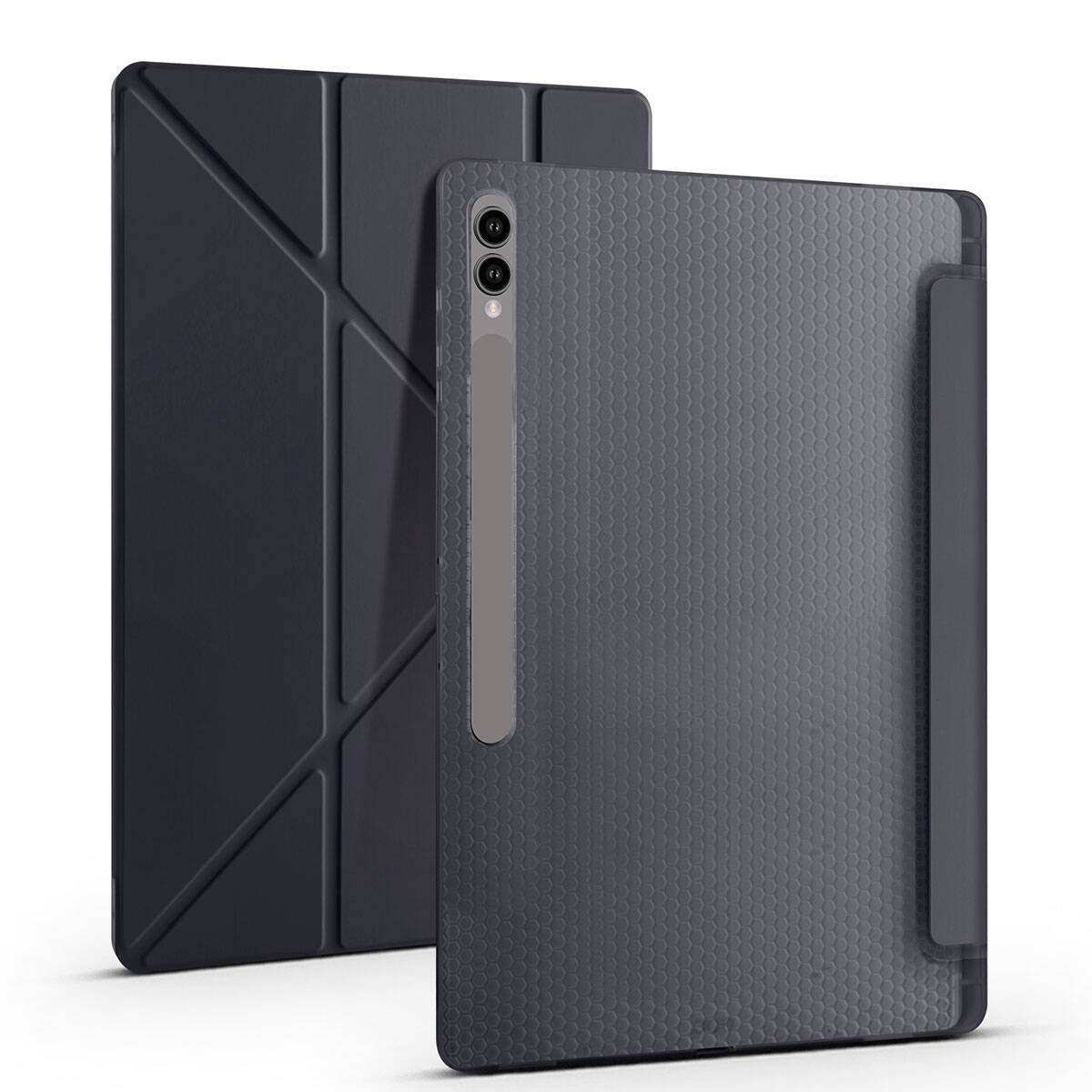 Galaxy Tab S11 Ultra SM-X930 Kılıf Zore Tri Folding Kalem Bölmeli Standlı Kılıf - 1