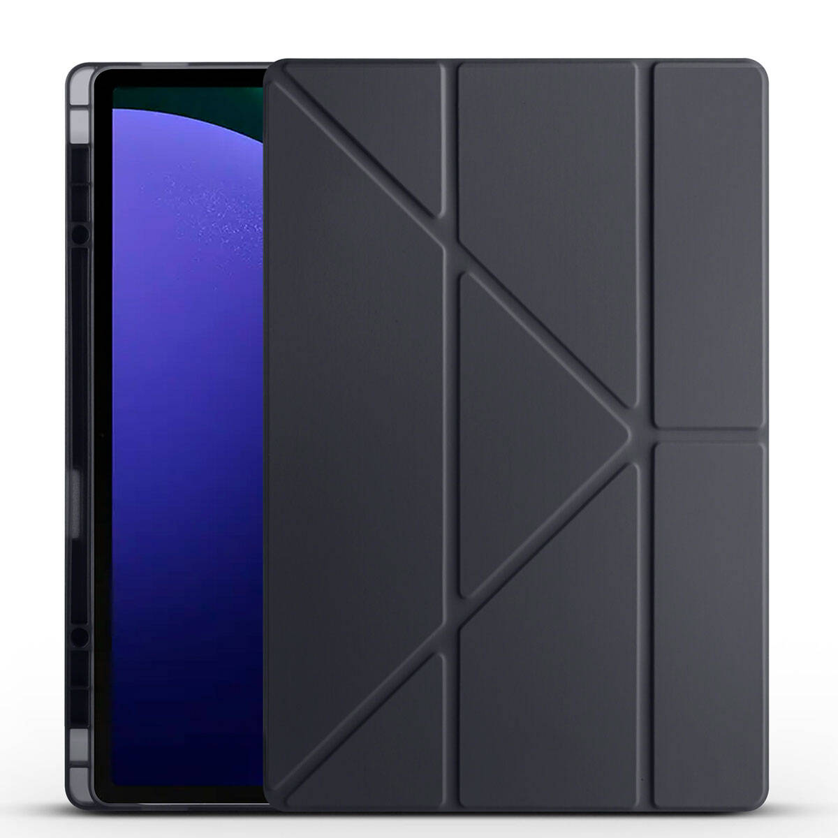 Galaxy Tab S11 Ultra SM-X930 Kılıf Zore Tri Folding Kalem Bölmeli Standlı Kılıf - 2